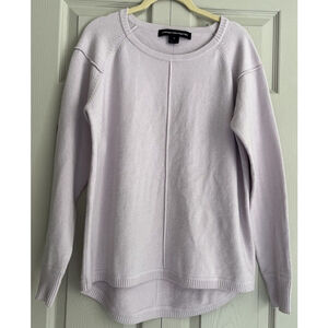 French Connection Lavender Lilac Purple Crewneck Pullover Sweater Oversized Sz S